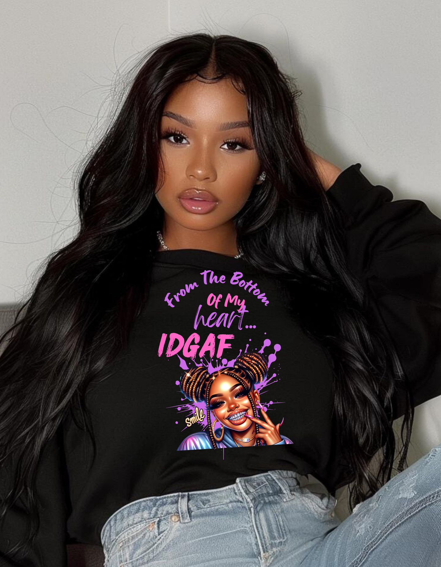 (IDGAF) PULLOVER HOODIE