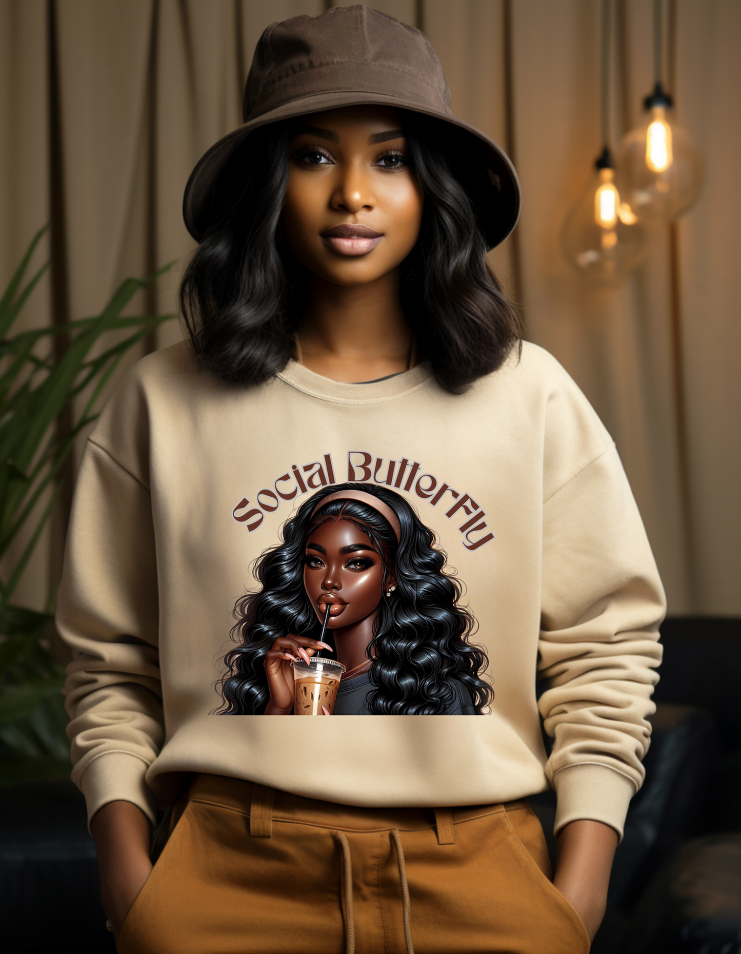 (SOCIAL BUTTERFLY) SWEATSHIRT